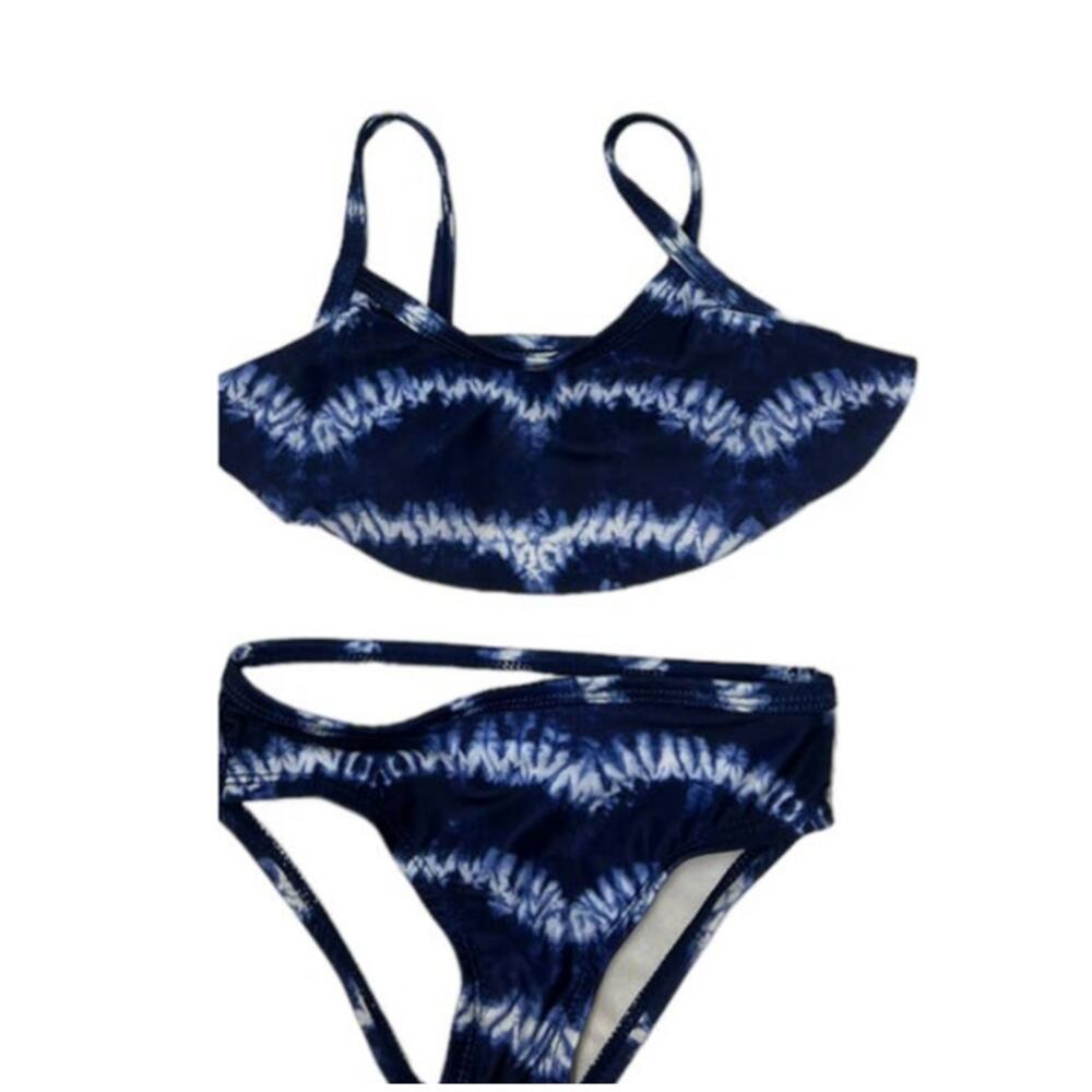 GYMBOREE Blue Striped 2 Piece Swim Suit SZ 2T